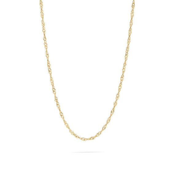 Jewelry - Gold Singapore Chain Necklace 18K Gold PVD, Waterproof & Tarnish-Free Luxury